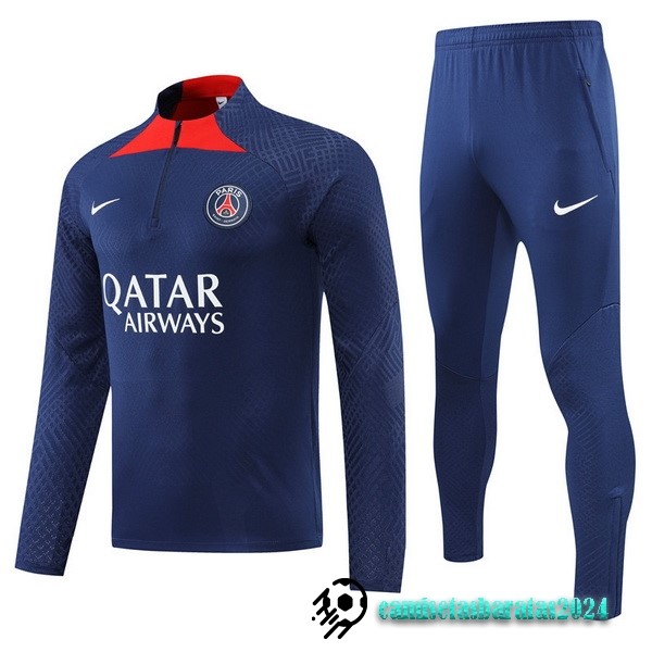 Replicas Conjunto Completo Sudadera Entrenamiento Niños Paris Saint Germain 2022 2023 Azul I Rojo