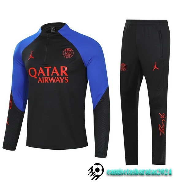 Replicas Conjunto Completo Sudadera Entrenamiento Niños Paris Saint Germain 2022 2023 Negro Azul