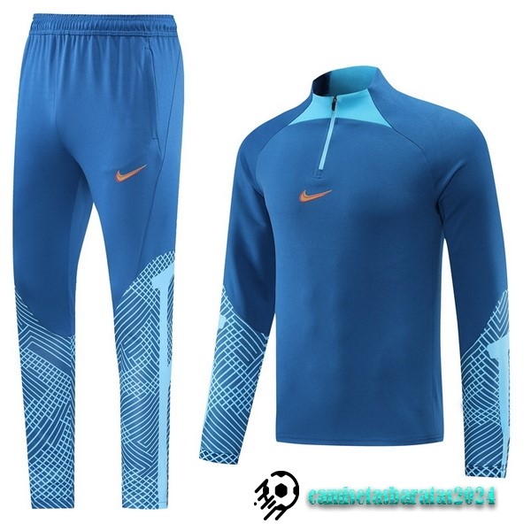 Replicas Conjunto Completo Sudadera Entrenamiento Nike 2022 2023 Azul