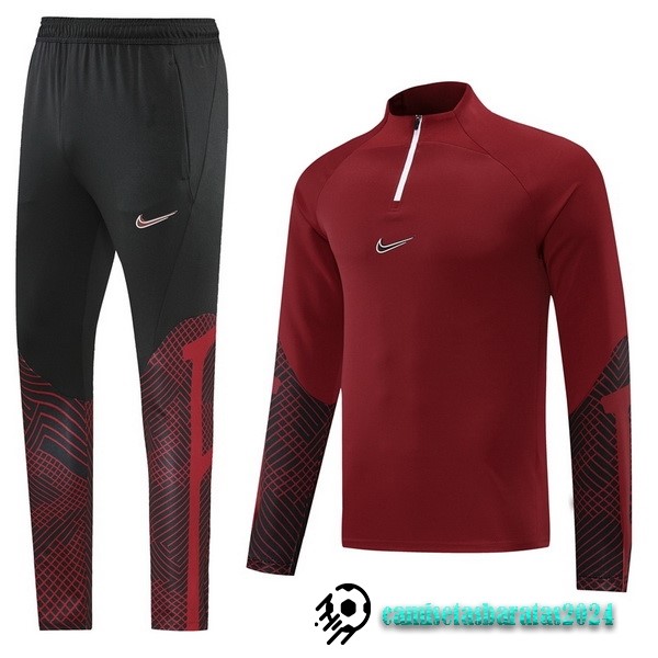 Replicas Conjunto Completo Sudadera Entrenamiento Nike 2022 2023 Borgona