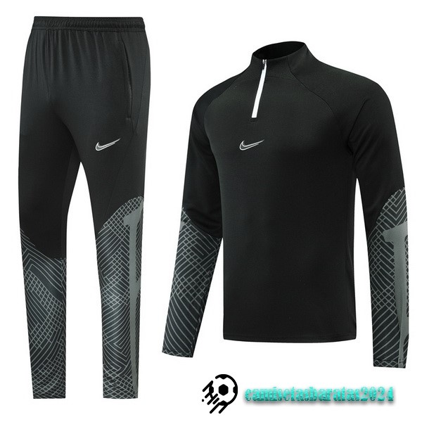 Replicas Conjunto Completo Sudadera Entrenamiento Nike 2022 2023 Negro