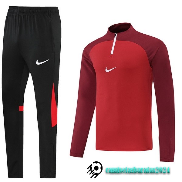 Replicas Conjunto Completo Sudadera Entrenamiento Nike 2022 2023 Rojo II Negro