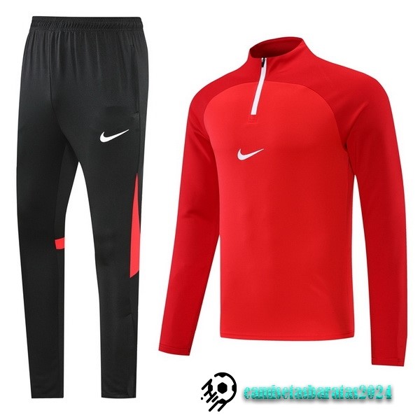 Replicas Conjunto Completo Sudadera Entrenamiento Nike 2022 2023 Rojo I Negro