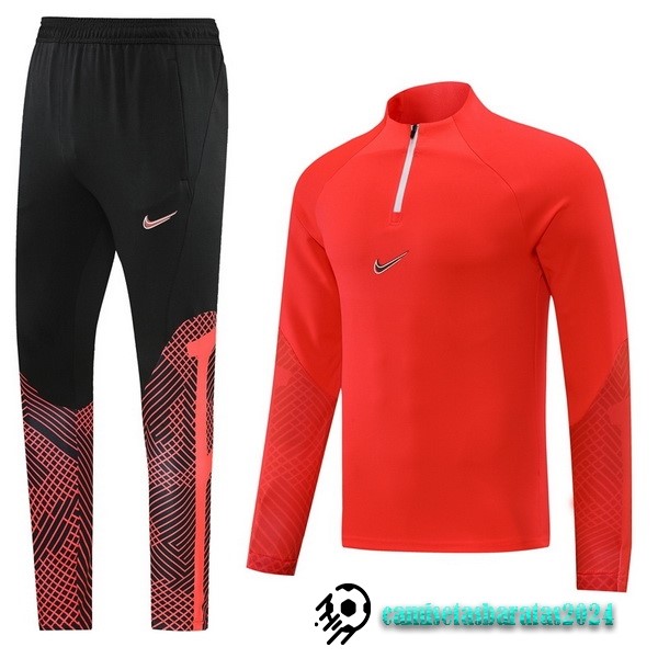 Replicas Conjunto Completo Sudadera Entrenamiento Nike 2022 2023 Rojo Negro