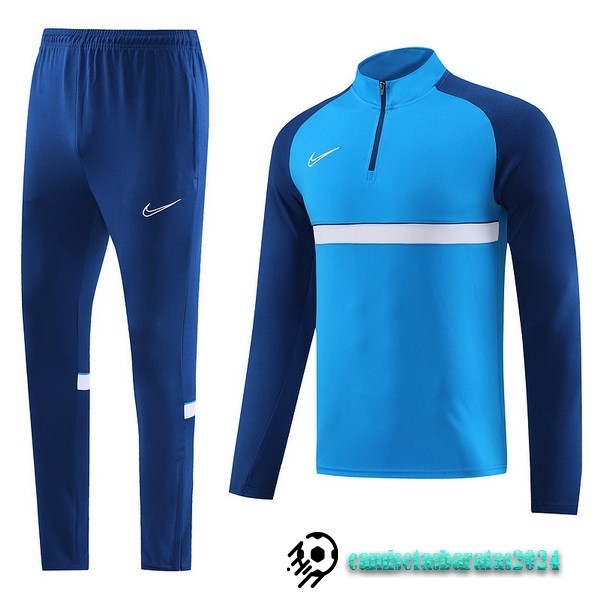 Replicas Conjunto Completo Sudadera Entrenamiento Nike 2023 2024 Azul I Blanco