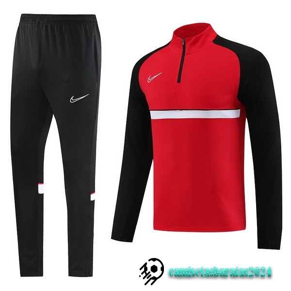 Replicas Conjunto Completo Sudadera Entrenamiento Nike 2023 2024 Negro Rojo