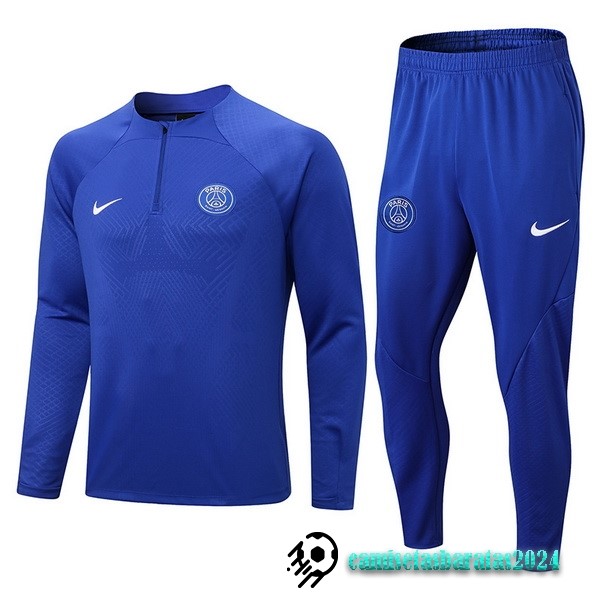 Replicas Conjunto Completo Sudadera Entrenamiento Paris Saint Germain 2022 2023 Azul