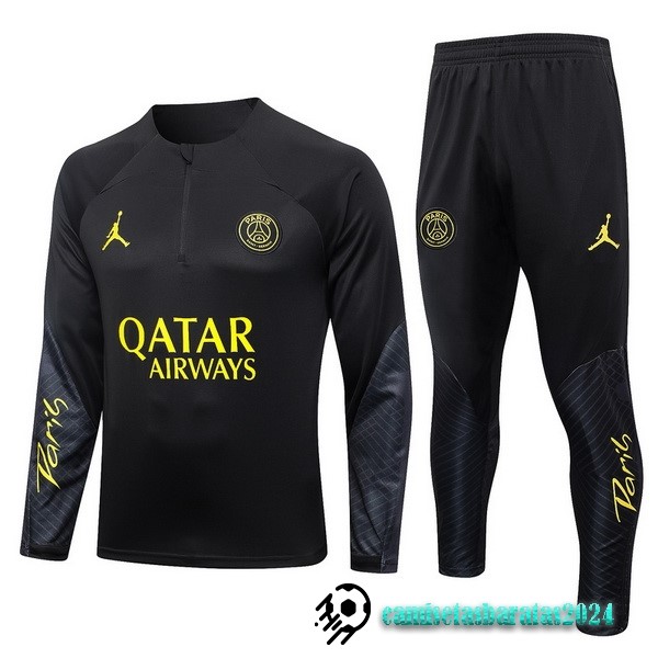 Replicas Conjunto Completo Sudadera Entrenamiento Paris Saint Germain 2023 2024 Negro