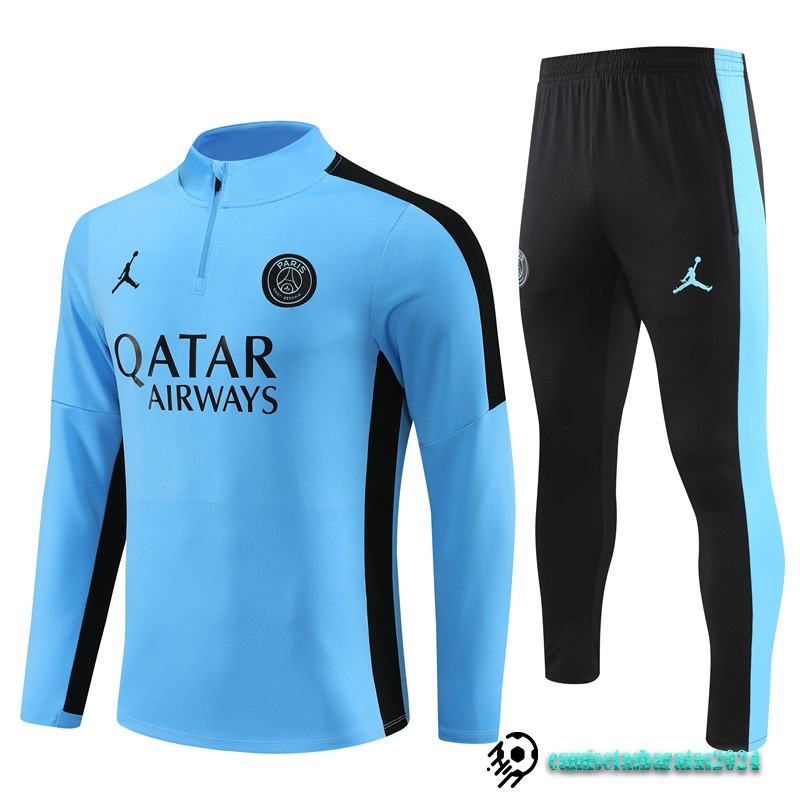 Replicas Conjunto Completo Sudadera Entrenamiento Paris Saint Germain Niños 2023 2024 Azul II Negro