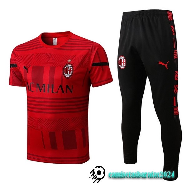 Replicas Entrenamiento Conjunto Completo AC Milan 2022 2023 Rojo I Negro