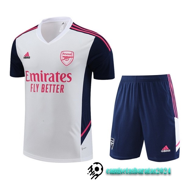 Replicas Entrenamiento Conjunto Completo Arsenal 2022 2023 Blanco Azul Marino