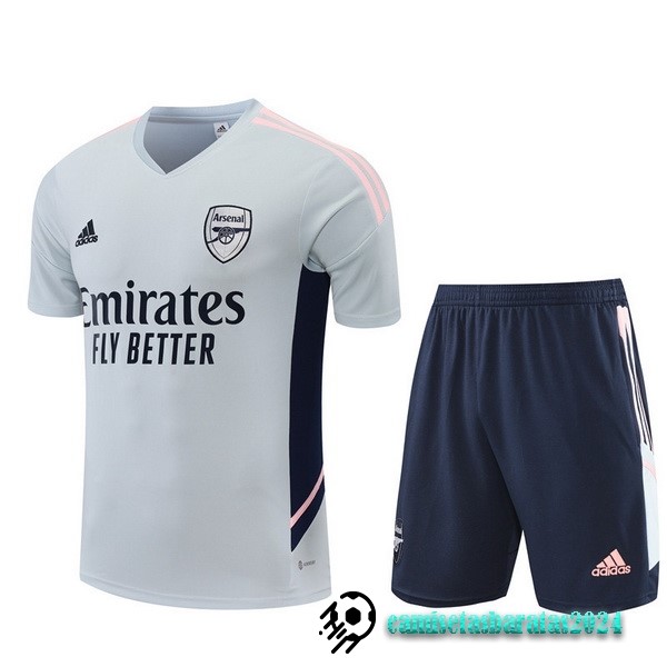 Replicas Entrenamiento Conjunto Completo Arsenal 2022 2023 Gris I Azul