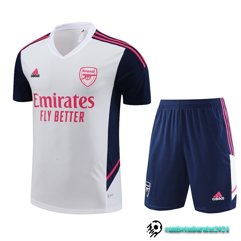 Replicas Entrenamiento Conjunto Completo Arsenal Niños 2022 2023 Blanco Azul Marino