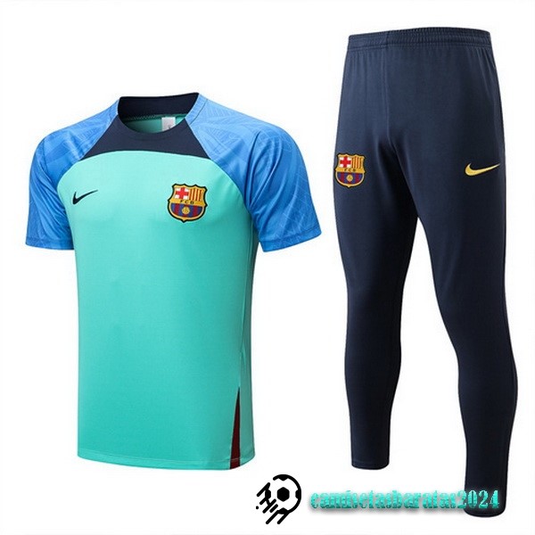 Replicas Entrenamiento Conjunto Completo Barcelona 2022 2023 Azul I Verde