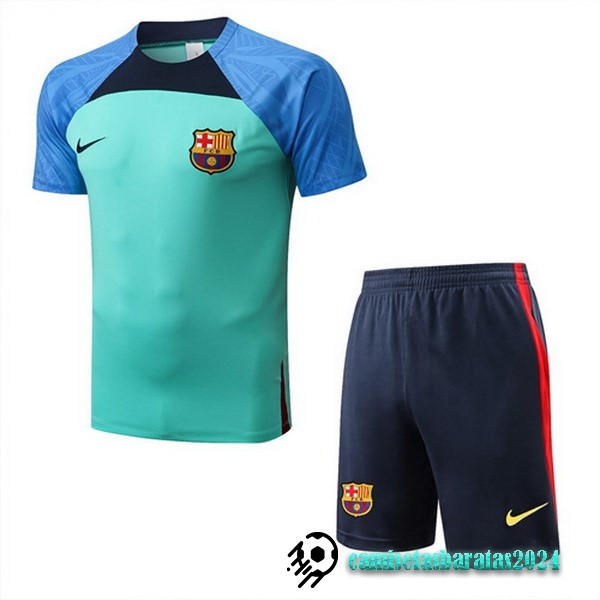 Replicas Entrenamiento Conjunto Completo Barcelona 2022 2023 Azul Verde