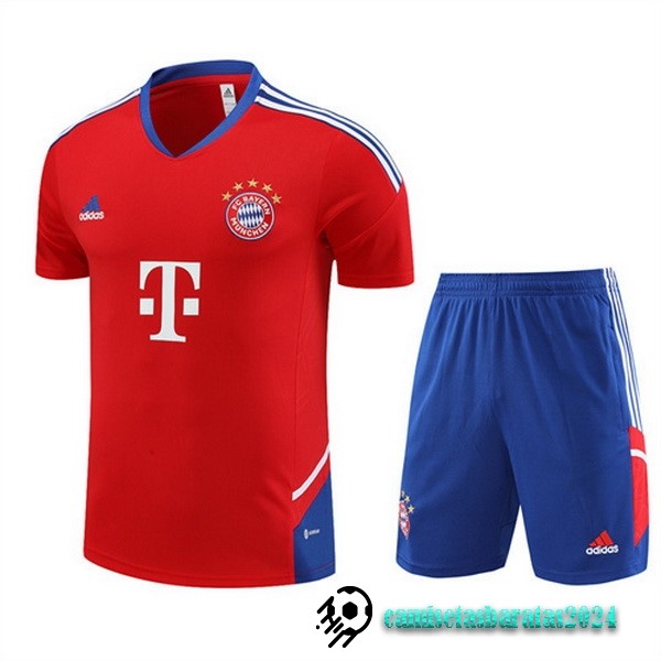 Replicas Entrenamiento Conjunto Completo Bayern Múnich 2022 2023 Rojo Azul