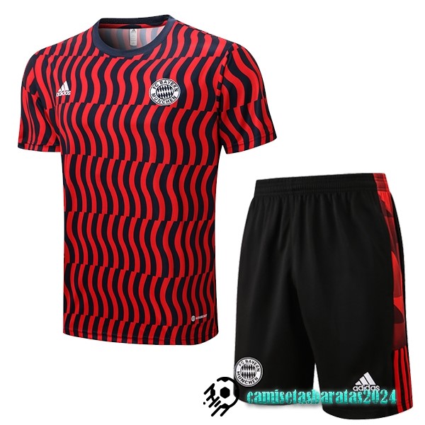 Replicas Entrenamiento Conjunto Completo Bayern Múnich 2022 2023 Rojo I Negro Blanco