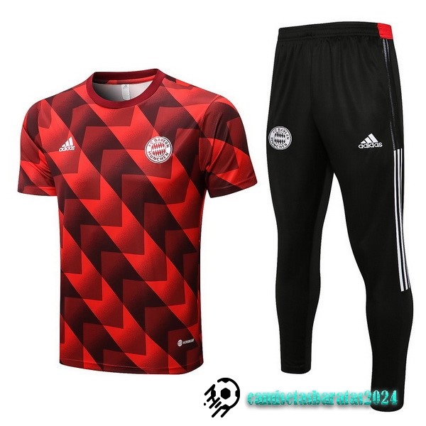 Replicas Entrenamiento Conjunto Completo Bayern Múnich 2022 2023 Rojo Negro