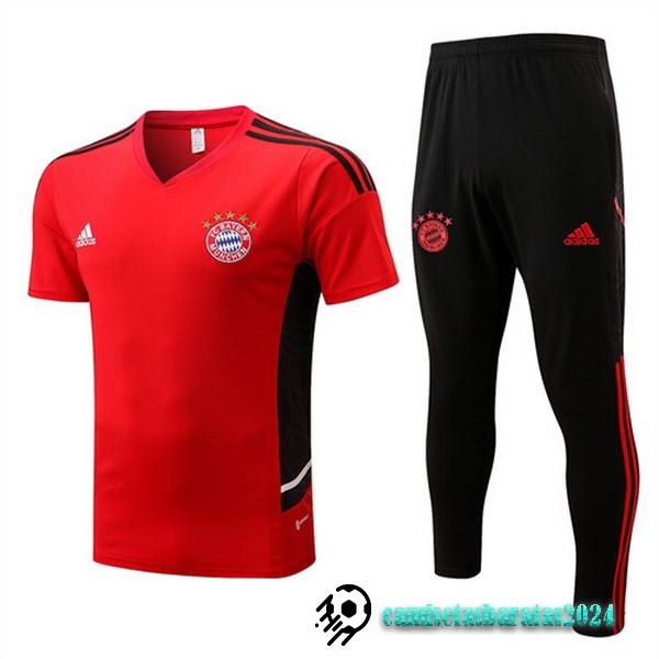 Replicas Entrenamiento Conjunto Completo Bayern Múnich 2022 2023 Rojo Negro Azul