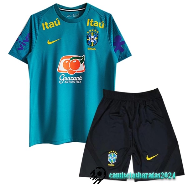 Replicas Entrenamiento Conjunto Completo Brasil 2022 Verde Negro