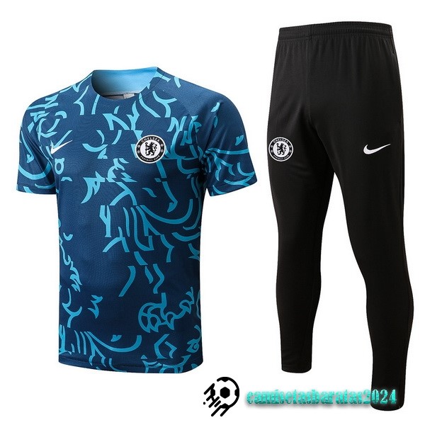 Replicas Entrenamiento Conjunto Completo Chelsea 2022 2023 Azul Verde Negro