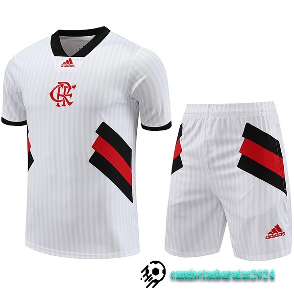 Replicas Entrenamiento Conjunto Completo Flamengo 2023 2024 Blanco Negro