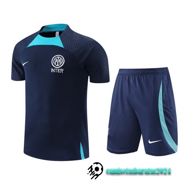 Replicas Entrenamiento Conjunto Completo Inter Milán 2022 2023 Azul Marino