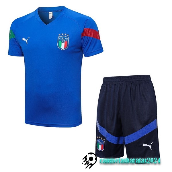 Replicas Entrenamiento Conjunto Completo Italia 2022 Azul Verde