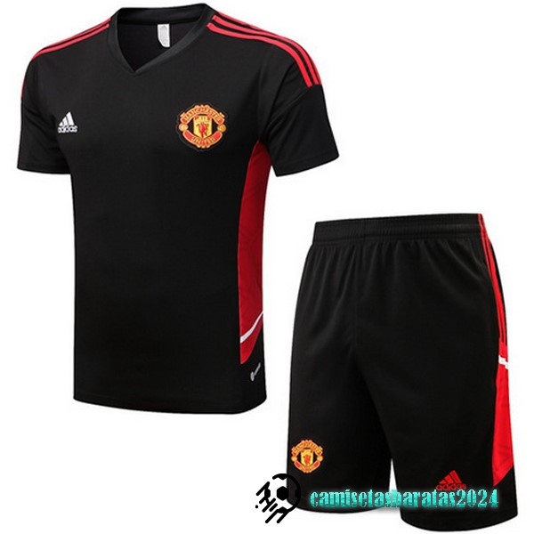 Replicas Entrenamiento Conjunto Completo Manchester United 2022 2023 Negro I Rojo