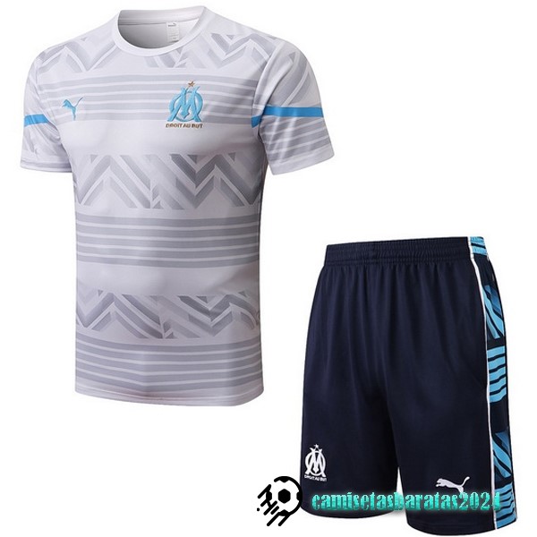 Replicas Entrenamiento Conjunto Completo Marsella 2022 2023 Blanco Azul