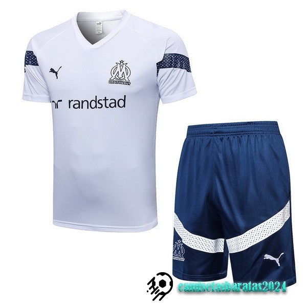 Replicas Entrenamiento Conjunto Completo Marsella 2022 2023 Blanco III Azul