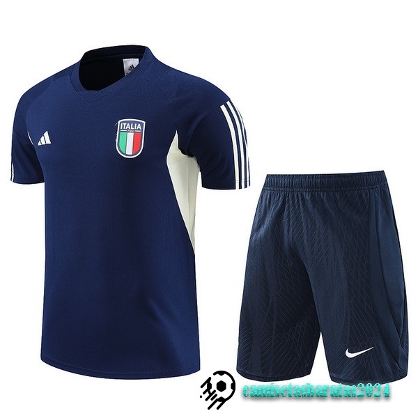 Replicas Entrenamiento Conjunto Completo Niños Italia 2023 Azul Marino