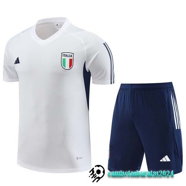 Replicas Entrenamiento Conjunto Completo Niños Italia 2023 Blanco Azul Marino