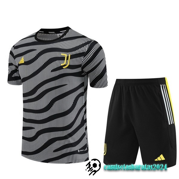 Replicas Entrenamiento Conjunto Completo Niños Juventus 2023 2024 Gris Negro Amarillo