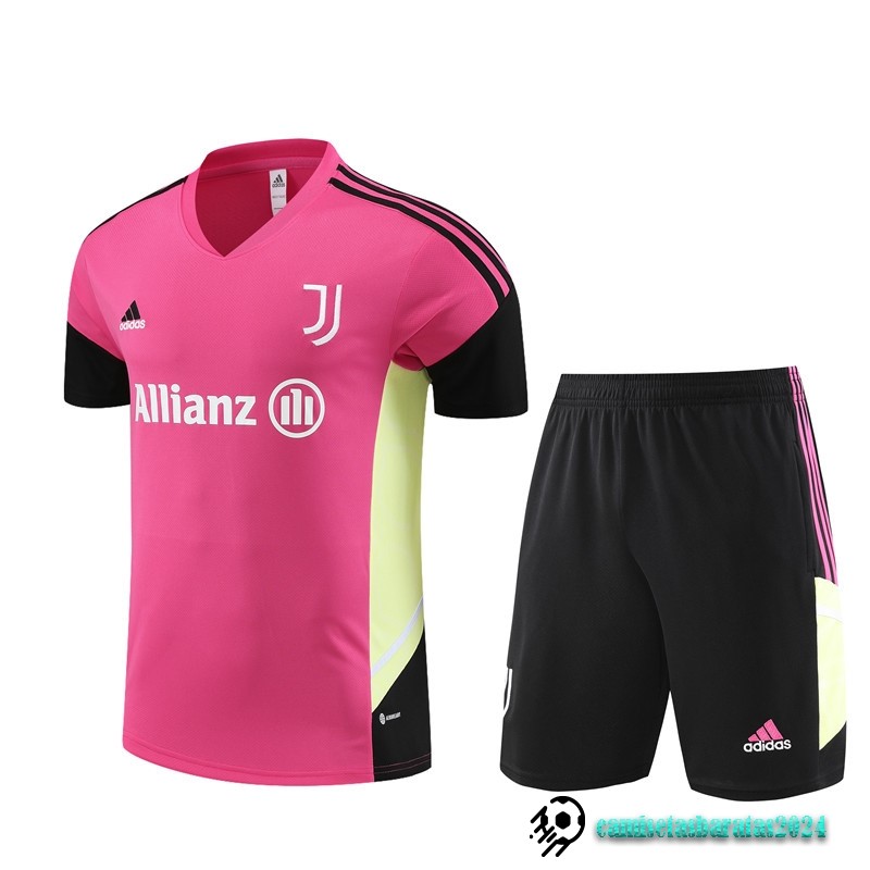 Replicas Entrenamiento Conjunto Completo Niños Juventus 2023 2024 Rosa Negro