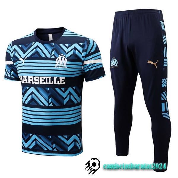 Replicas Entrenamiento Conjunto Completo Niños Marsella 2022 2023 I Azul