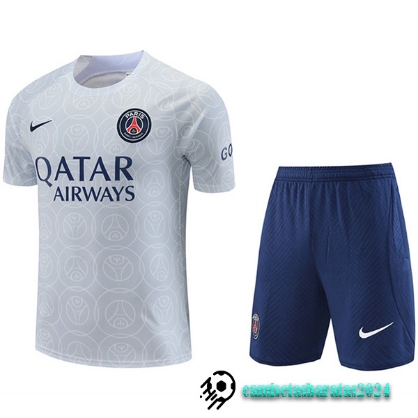 Replicas Entrenamiento Conjunto Completo Paris Saint Germain 2022 2023 Gris Azul