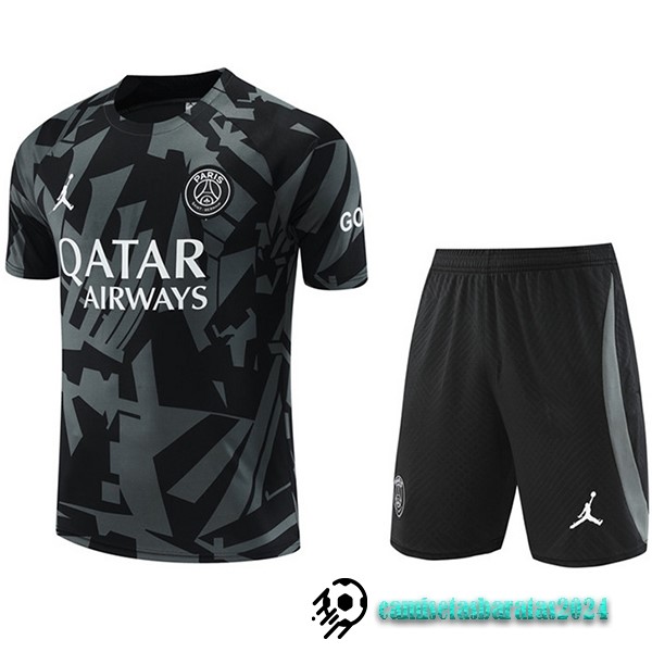 Replicas Entrenamiento Conjunto Completo Paris Saint Germain 2022 2023 Gris II Negro