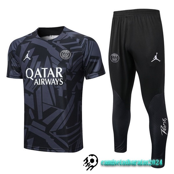 Replicas Entrenamiento Conjunto Completo Paris Saint Germain 2022 2023 Gris Negro