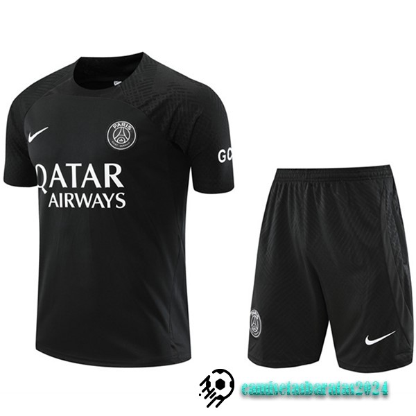 Replicas Entrenamiento Conjunto Completo Paris Saint Germain 2022 2023 Negro