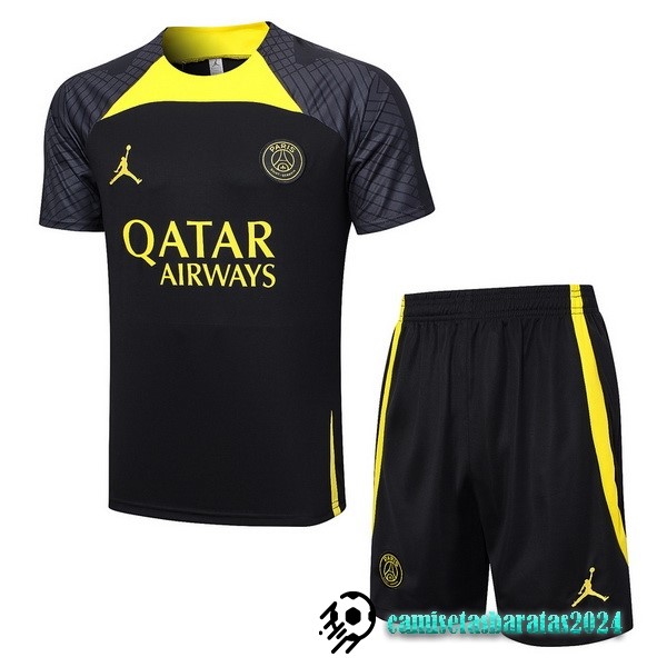 Replicas Entrenamiento Conjunto Completo Paris Saint Germain 2023 2024 Negro Amarillo