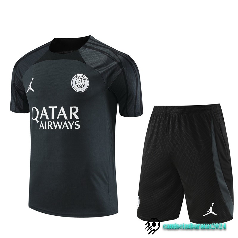 Replicas Entrenamiento Conjunto Completo Paris Saint Germain 2023 2024 Negro Gris