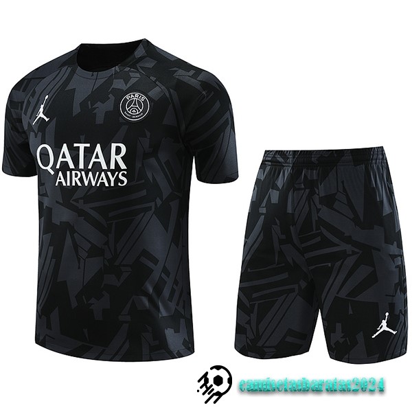 Replicas Entrenamiento Conjunto Completo Paris Saint Germain 2023 2024 Negro I Gris