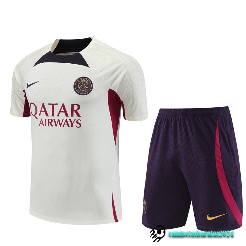 Replicas Entrenamiento Conjunto Completo Paris Saint Germain Niños 2023 2024 Amarillo Purpura