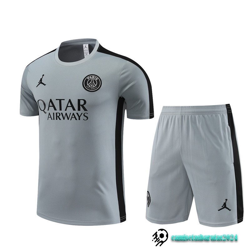 Replicas Entrenamiento Conjunto Completo Paris Saint Germain Niños 2023 2024 Gris I Negro