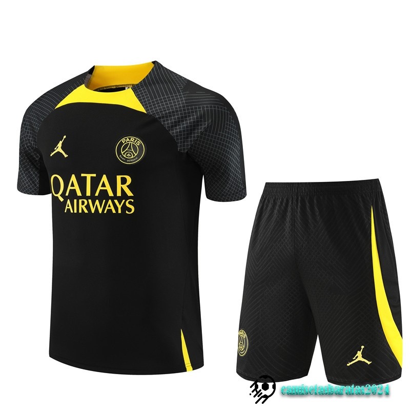 Replicas Entrenamiento Conjunto Completo Paris Saint Germain Niños 2023 2024 Negro I Amarillo