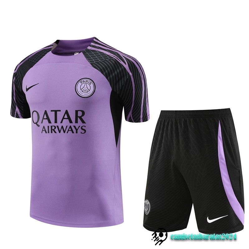 Replicas Entrenamiento Conjunto Completo Paris Saint Germain Niños 2023 2024 Purpura Negro