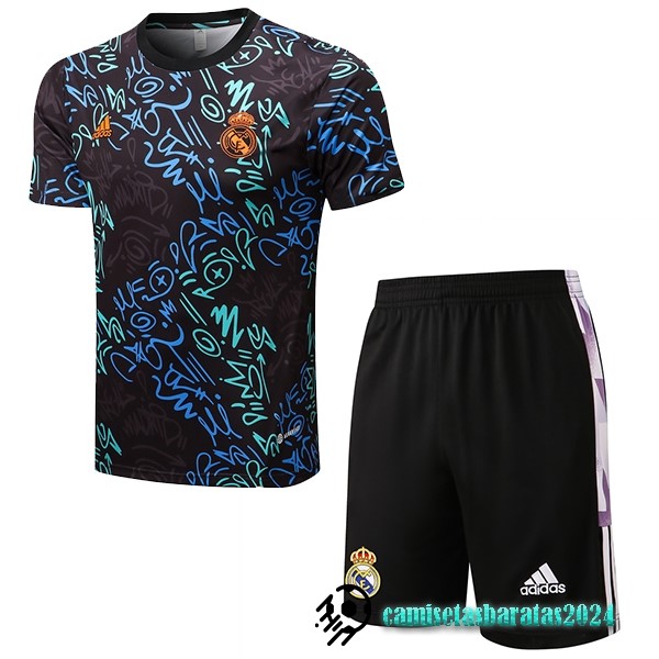 Replicas Entrenamiento Conjunto Completo Real Madrid 2022 2023 Negro II Verde