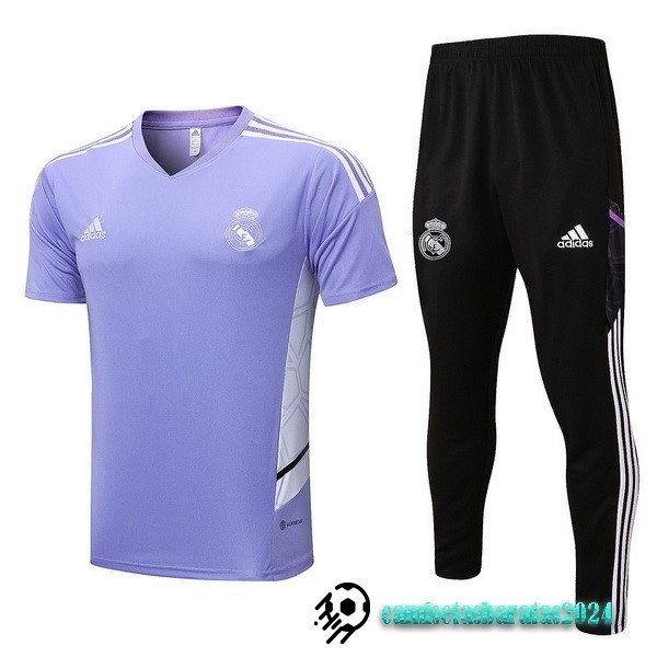 Replicas Entrenamiento Conjunto Completo Real Madrid 2022 2023 Purpura Negro