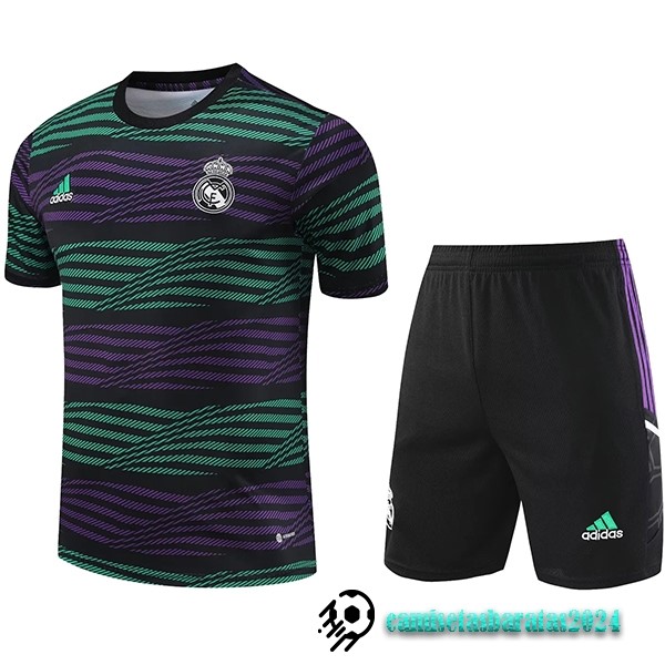 Replicas Entrenamiento Conjunto Completo Real Madrid 2023 2024 Purpura Verde